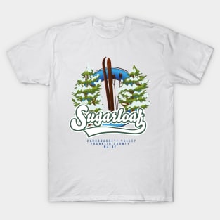 Sugarloaf Carrabassett Valley,Franklin County,Maine ski T-Shirt